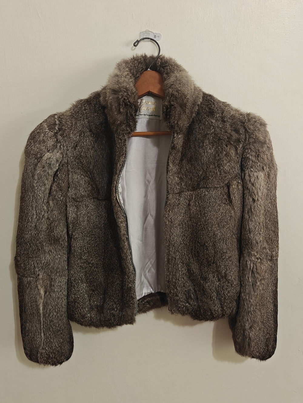Vintage Rabbit Fur Cropped Jacket - Picture 2 of 10